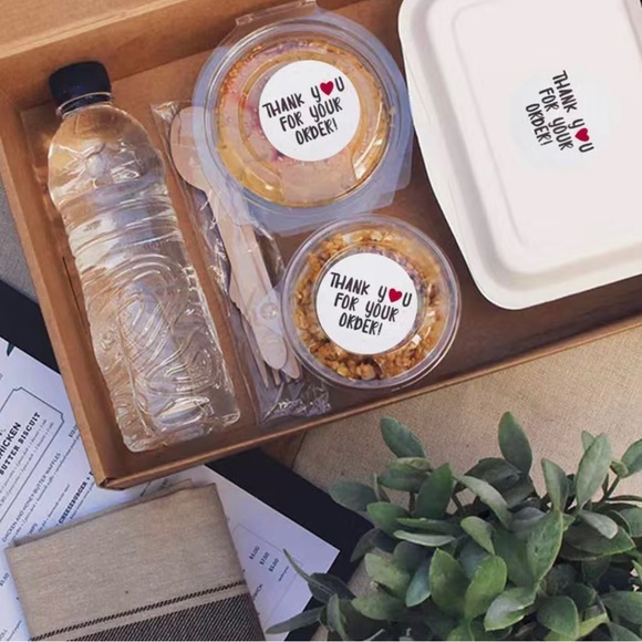 🌸New🌸 500pc Thank You for Your Order stickers - Picture 2 of 3